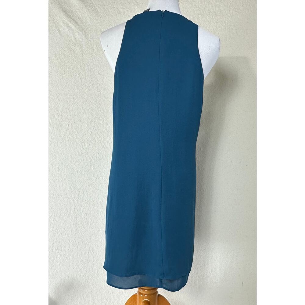 XXI Women's Size M Short Teal Trapeeze Swing Dress Boho Fairy Balletcore - Picture 2 of 7